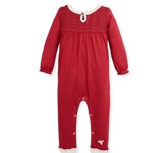 Burts bees baby holiday romper